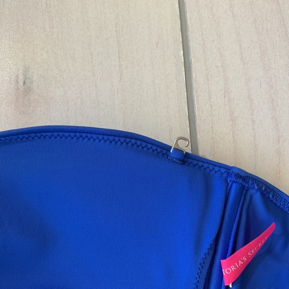 womens S ? Victoria Secret swim top bikini blue - Picture 5 of 5